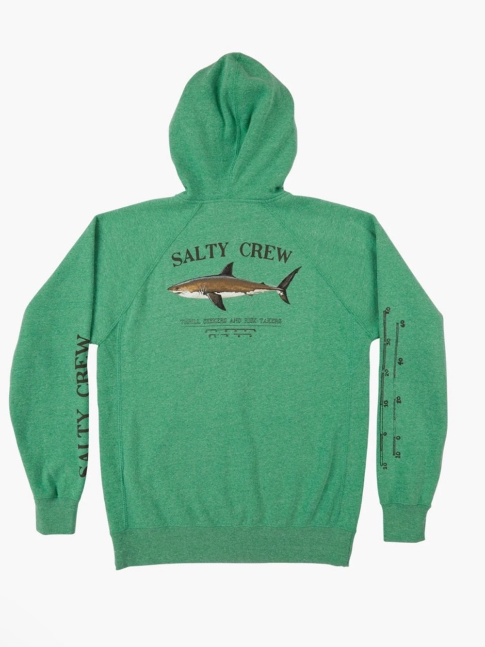 Salty Crew — Boyfriend Fit Green Full-Zip Hooded Sweatshirt — Size XL — NWT - Picture 16 of 16